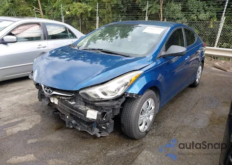 2016 Hyundai Elantra Se z USA, uszkodzony, nr VIN KMHDH4AE8GU618970